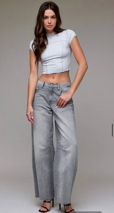 Jean Baggy Gris Délavé  Alyx Taille Basse