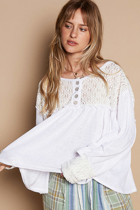 Top Boho Blanc