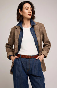 Veste en Cuir Vegan Audrey Brun Gentle Fawn