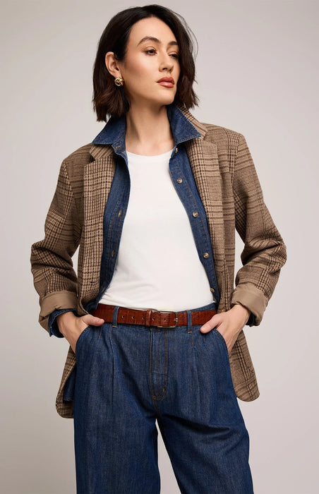 Veste en Cuir Vegan Audrey Brun Gentle Fawn