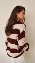 Pull  ARLO rayure Beige Rubis de CHARLI