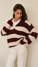 Pull  ARLO rayure Beige Rubis de CHARLI