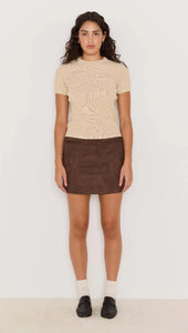 Mini-jupe en daim Aston MINKPINK