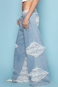 Pantalon Jean Vintage Bleu Denim