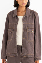Veste en jean surdimensionnée Demi Chocolat