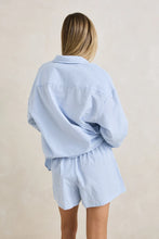 Short à Rayure Bleu