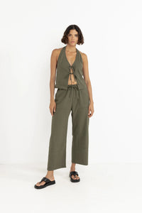 Pantalon à cordon de serrage Louise Check Rhythm
