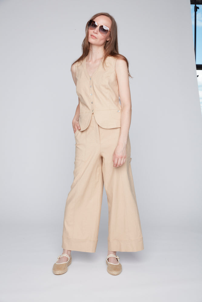 Pantalon Brooke Lin Jambe Évasée Julei Design