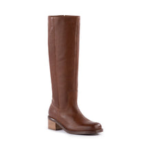 Botte Cavalière Sand en Cuir Camel