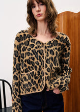 Cardigan BEGONIA Leopard FRNCH