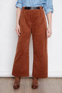 Pantalon Isadora en corduroy de Julei Design Rouille