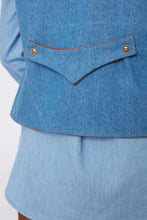 Veste  réversible Joelle en corduroy \ denim de Julei Design