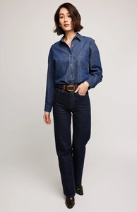 Chemise boutonnée en jean Whitney