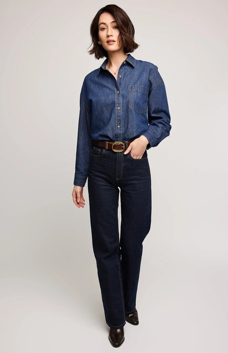 Chemise boutonnée en jean Whitney