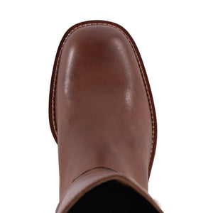Botte Cavalière Sand en Cuir Camel