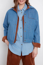 Veste Jacket réversible Anabella en corduroy \ denim de Julei Design