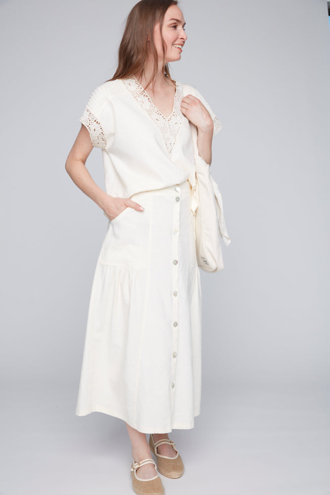 Blouse Top Céleste Blanc Julei Design Québec