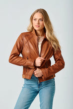 Veste en Cuir Sunny Brun Mauritius