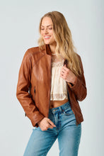 Veste en Cuir Sunny Brun Mauritius