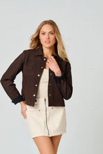 Veste en Cuir Lefei Brun Mauritius