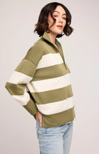 Pull Rayure Kaki Go to School Gentle Fawn
