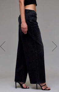 Jean Baggy Noir Avec Studd Alyx Taille Basse