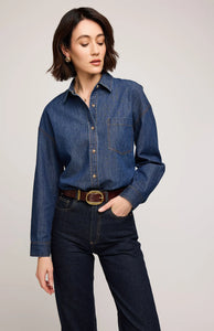 Chemise boutonnée en jean Whitney
