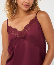 Camisole Satin Bordeau Esqualo