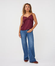 Camisole Satin Bordeau Esqualo
