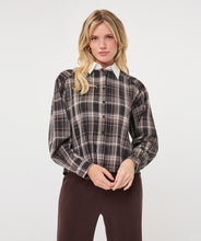 Blouse Carreaux Chocolat Esqualo