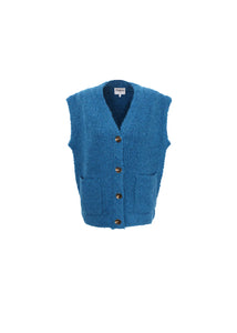 Cardigan Gilet Chandail Magaly Bleu Pétrol FRNCH