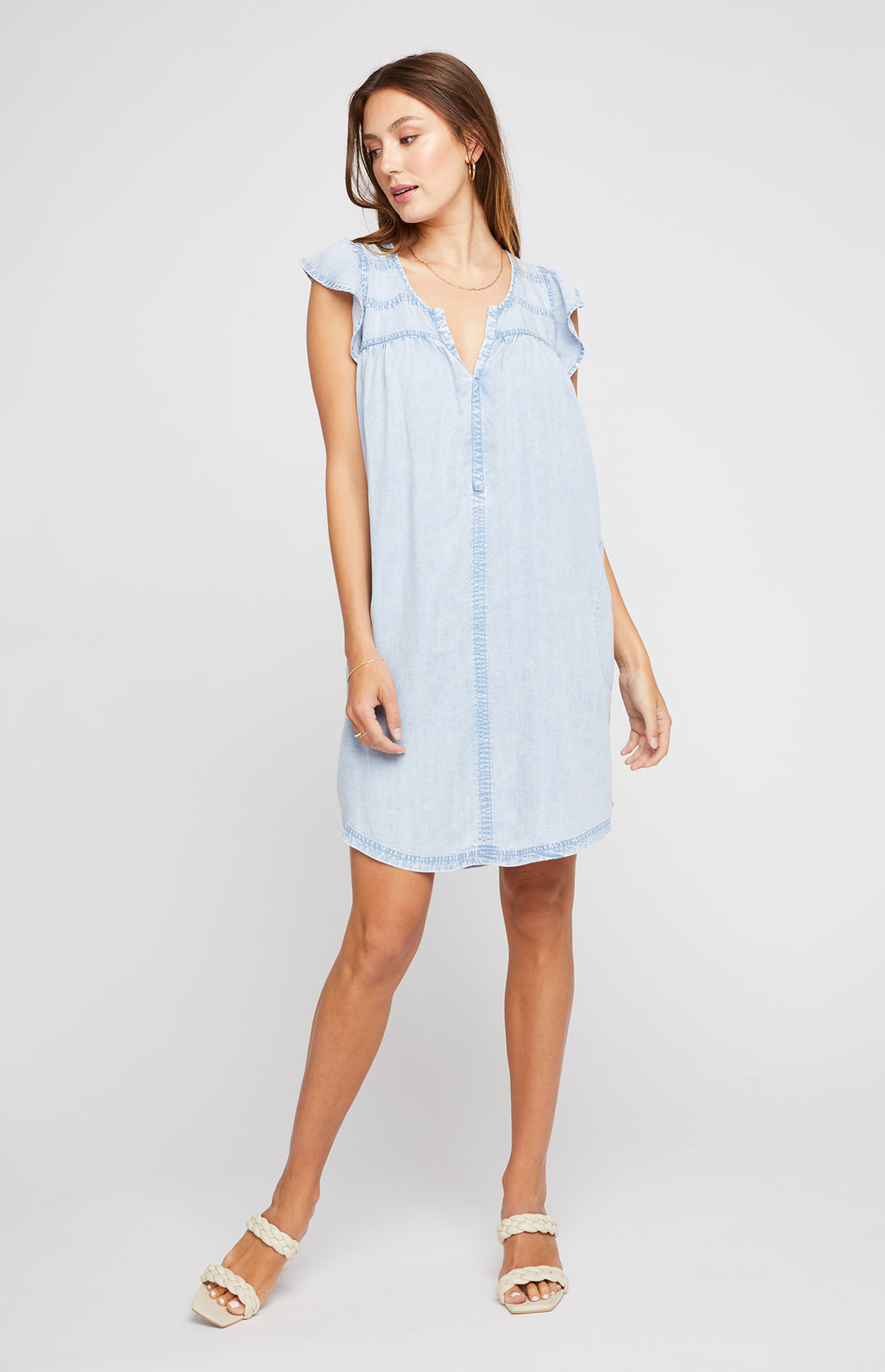 Robe Olivia Tencel Bleu