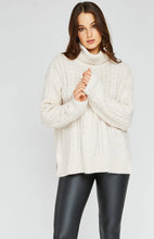 Pullover Chandail Tricot Col Montant Marnie Crème