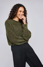 Pull On Chandail Tricot Rosetta Vert