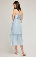 Nova Robe Midi Tencel Bleu Gentle Fawn