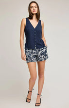 Short Emma Bleu Print Gentle Fawn