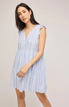 Robe Courte Maggie Lin Rayure Bleu Gentle Fawn