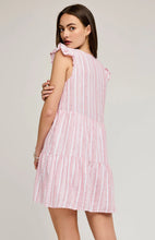 Robe Courte Maggie Lin Rayure Rouge Gentle Fawn