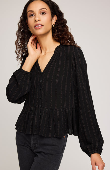 Blouse Ophelia Noir Gentle Fawn