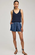 Short Tessa Indigo Tencel Gentle Fawn