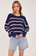 Chandail Pull Echo Gentle Fawn Navy Stripe