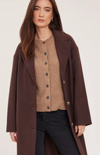 Manteau Long Agatha Chocolat  Gentle Fawn