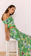 Jupe Midi Zoe Fleur Green Minkpink