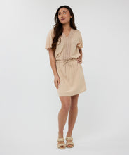 Robe Col en V Manche Tan   Esqualo Fashion
