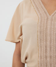 Robe Col en V Manche Tan   Esqualo Fashion