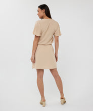 Robe Col en V Manche Tan   Esqualo Fashion