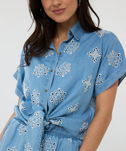 Top Jeans denim Broderie  Esqualo Fashion