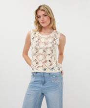 Camisole en Crochet Crème Esqualo