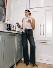 LILY WIDE LEG JEANS / MAIA YOGA JEANS NOIR