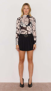 Top ÉDEN Mesh Noir / Blanc